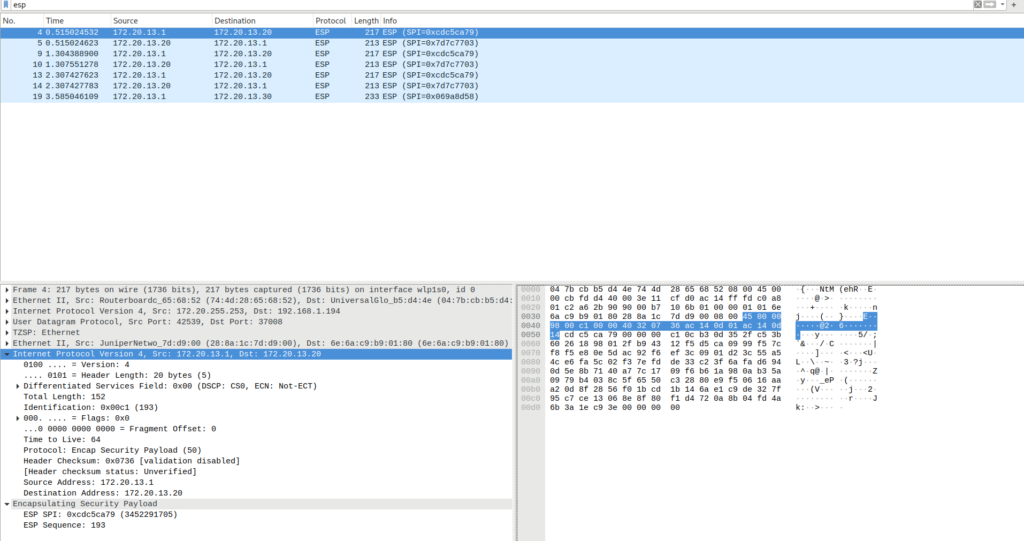 acx1100 to NEO4 ESP packets